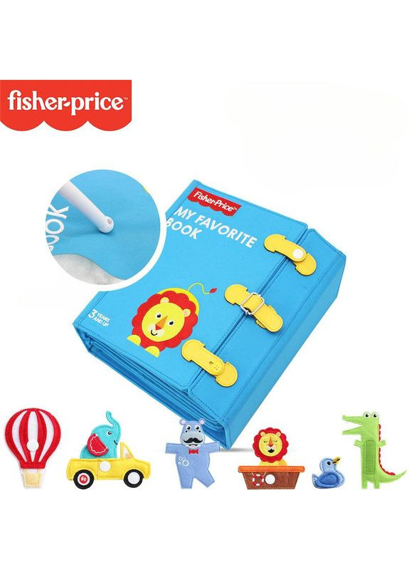 Развивающая игрушка с фетра Любимая книга арт 7286 Голубой Fisher-Price (308053208)