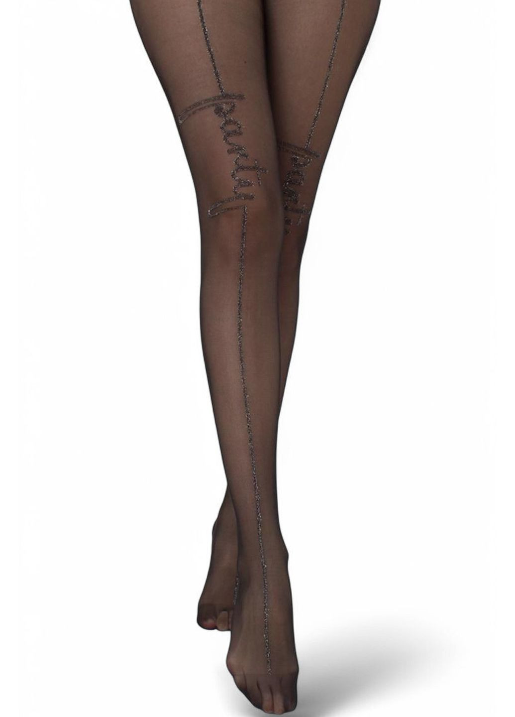 Колготки с люрексом и надписью "Party" Party 20 model 2 Giulia (351584530)