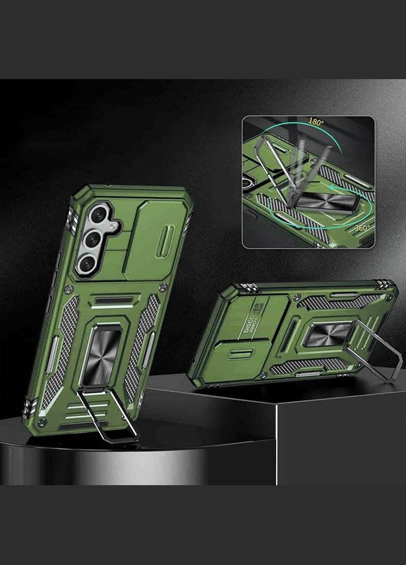 Ударостійкий чохол Camshield Army Ring для Samsung Galaxy A35 / A55 Army Green No Brand (344465001)