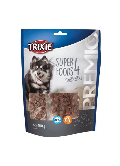 Ласощі для собак Premio 4 Superfoods (курка, качка, яловичина, баранина) 4х100 (4011905318547) Trixie (279563162)