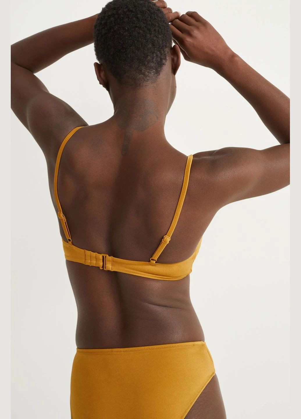 Коричневий літній купальник (ліф, трусики) C&A