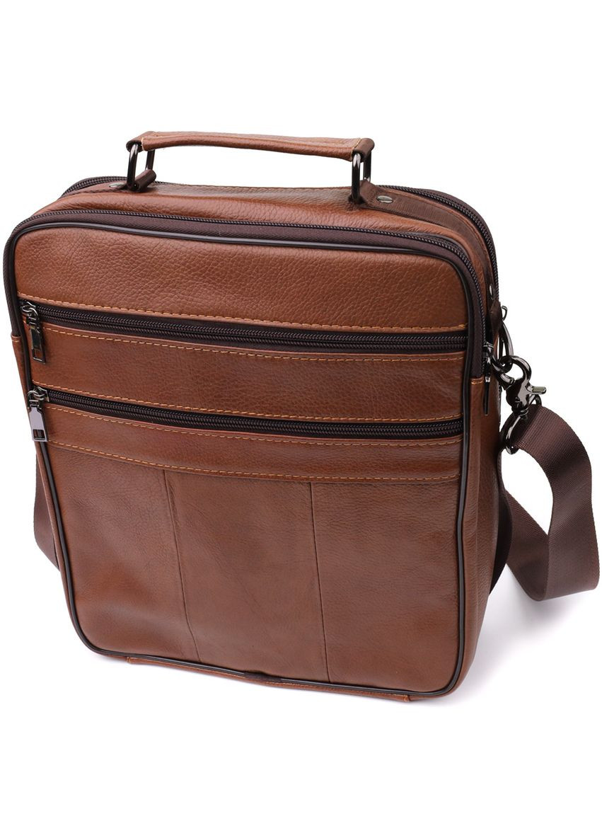 Чоловіча сумка з ручкою для перенесення в руці з натуральної шкіри 23025 Світло Vintage (366880838)