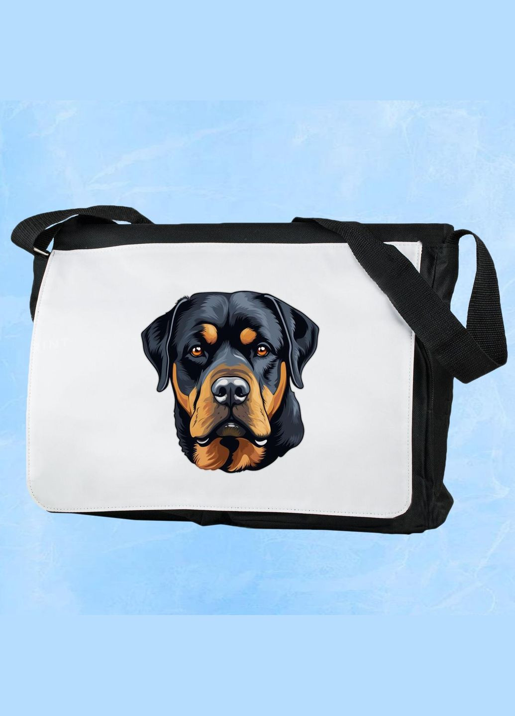 Чоловіча (жіноча) сумка через плече для спортзалу дорожня універсальна Собики #033 Чорний No Brand (322119261)