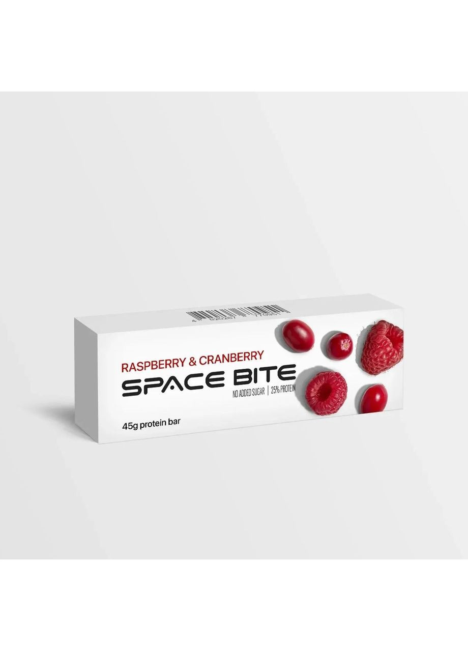 Батончик протеиновый Space Bite малина-клюква 45г Spacefood (370388474)