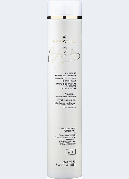 Шампунь для холодных оттенков блонда Blondie Ice Blonde Enhancing Shampoo 55ml (1176388-188899) Medavita (368865935)
