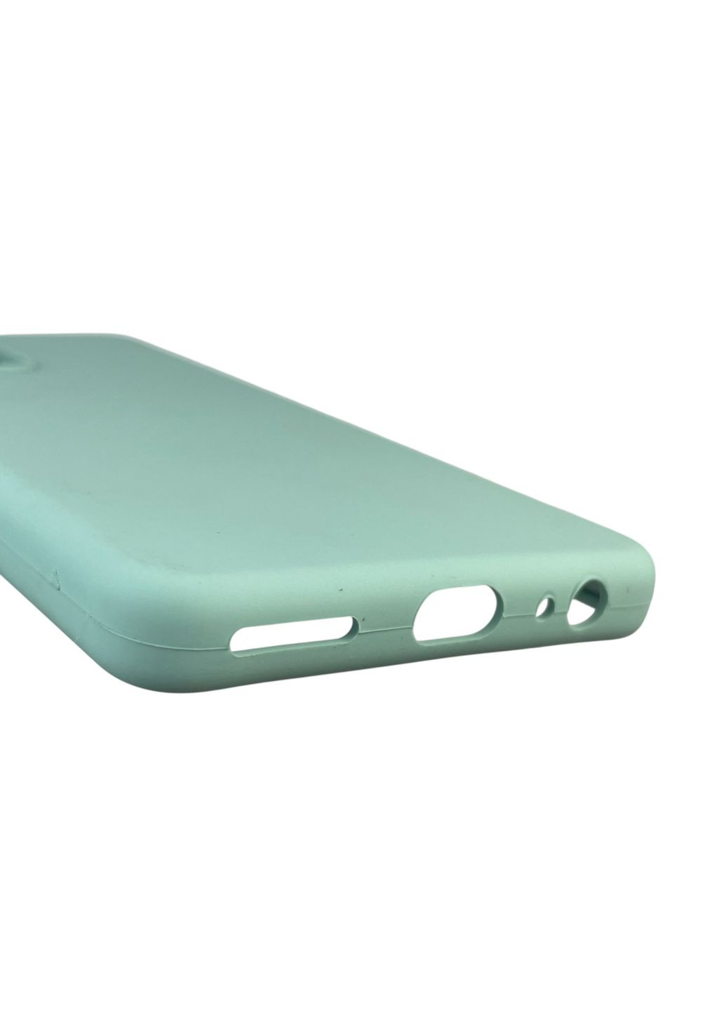 Чохол для Camon 19 Pro (CI8n) силіконовий з мікрофіброю нековзний на техно камон 19 про бірюзовий Tecno (366388543)