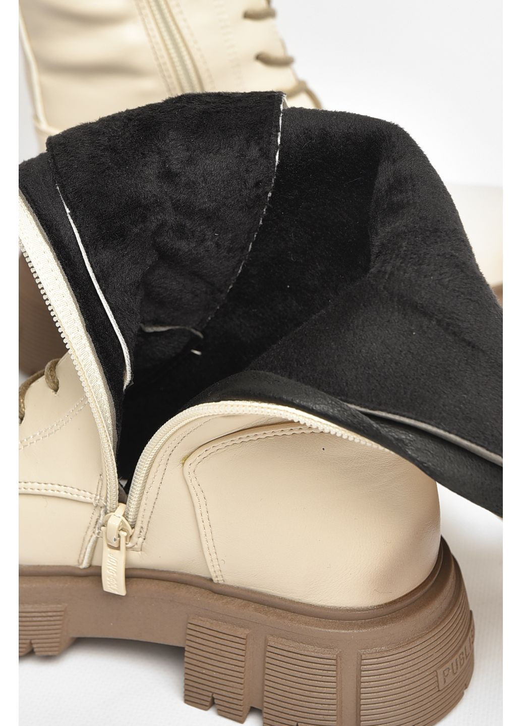 Осенние сапоги демисезонные детские девочка бежевого цвета Let's Shop