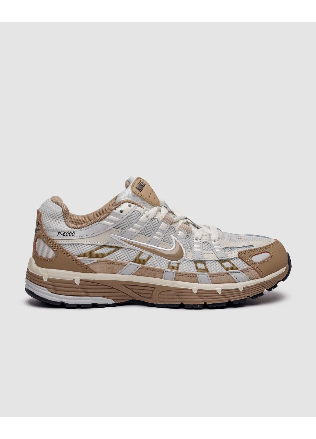 Цветные демисезонные кроссовки мужские nike p-6000 - photon dust / khaki / light bone / pale найк п-6000 No Brand