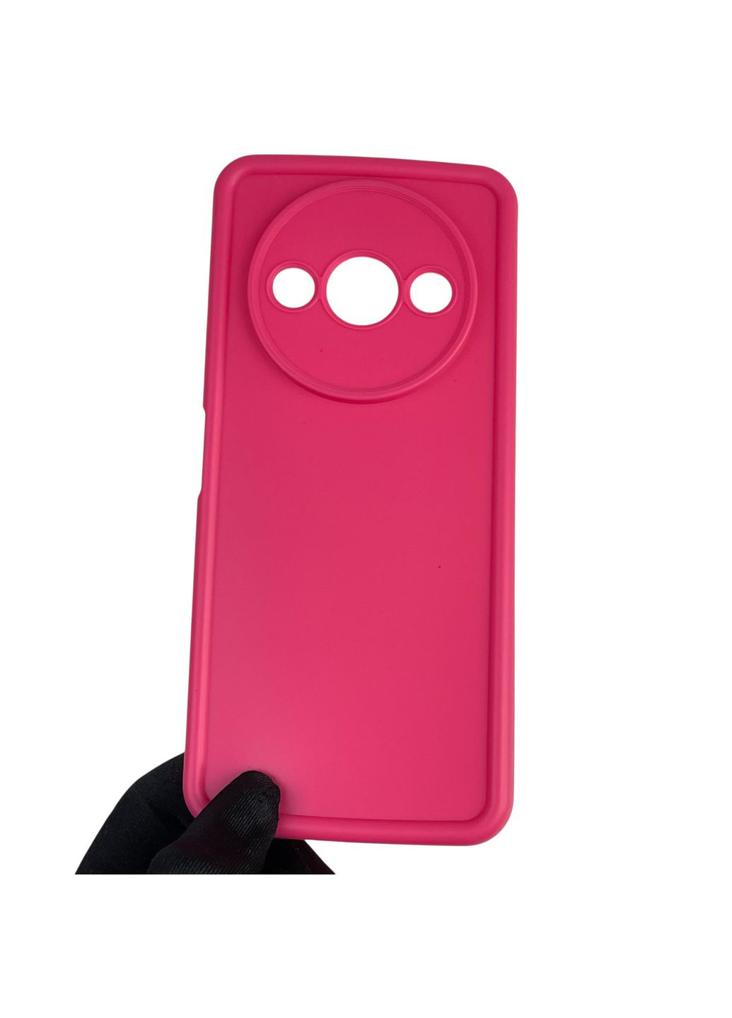 Чохол силіконовий Soft Touch для Redmi A3 малиновий (Повний захист камери) Xiaomi (366390657)