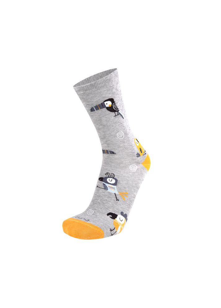 Світло-сірі шкарпетки чоловічі демісезонні бавовняні 2218 Duna (265534923)