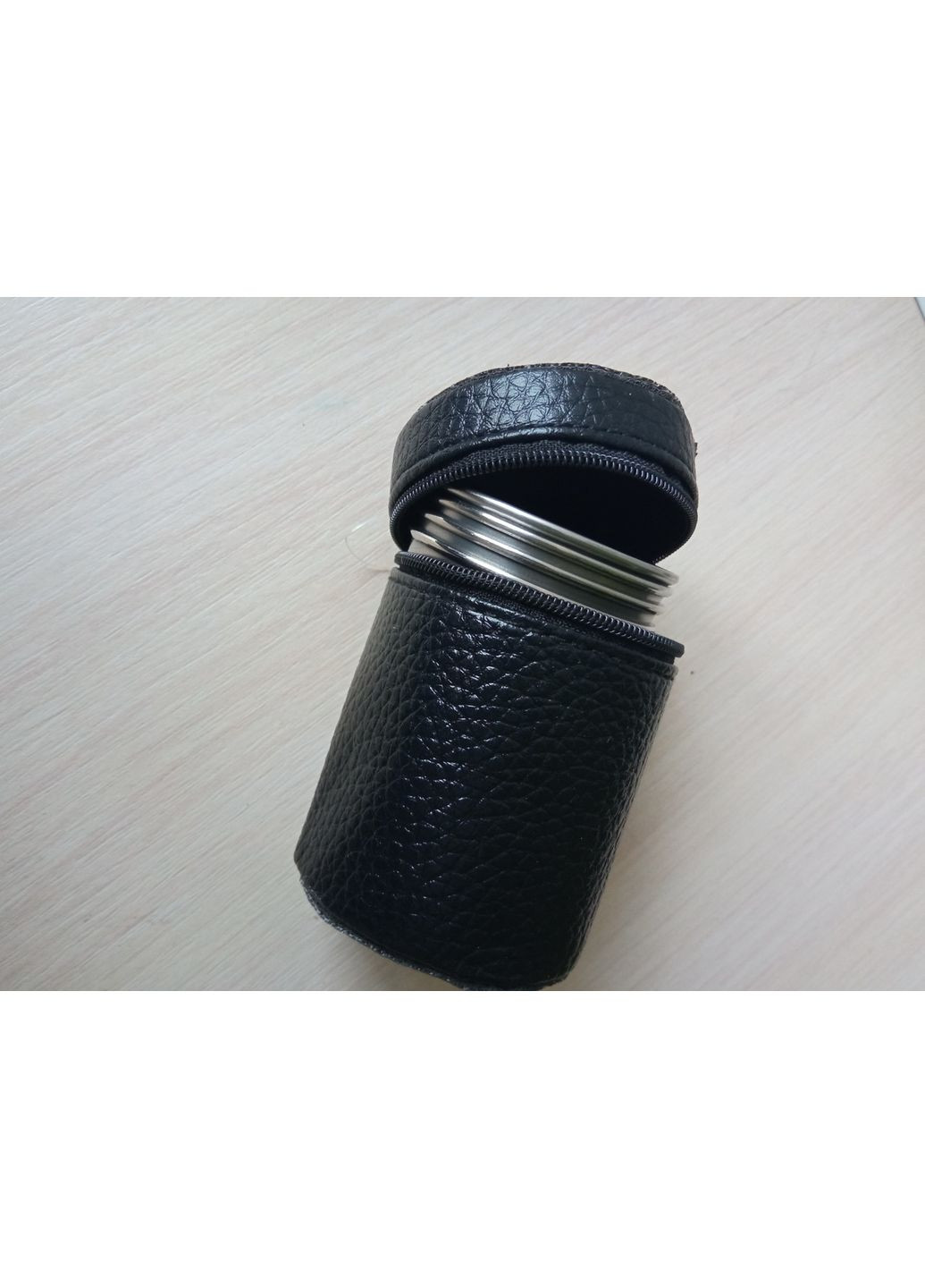 Туристичний набір металевих чарок з нержавіючої сталі в чохлі No Brand (366547128)