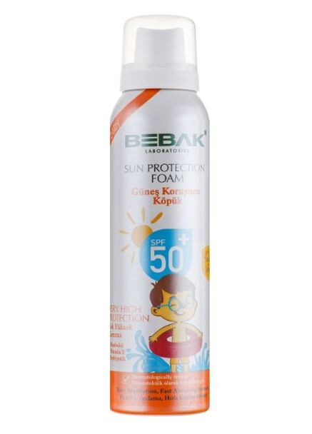 Солнцезащитная пенка для детей SPF 50+, 150 мл Bebak (315334653)