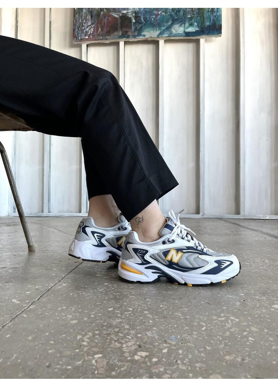 Білі Осінні кросівки чоловічі new balance 725 white navy нью беланс 725 No Brand