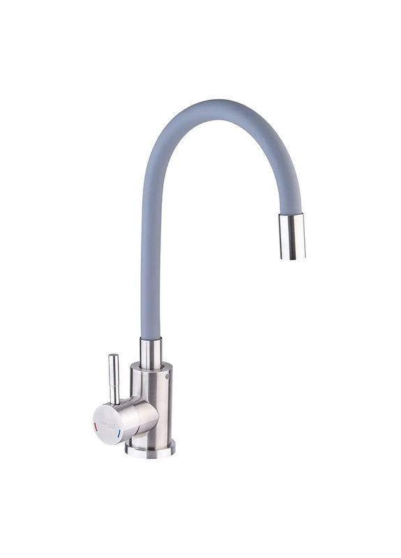 Смеситель для кухни SUS-011, нержавеющая сталь, гибкий силиконовый излив, керамический картридж Champion (334003186)