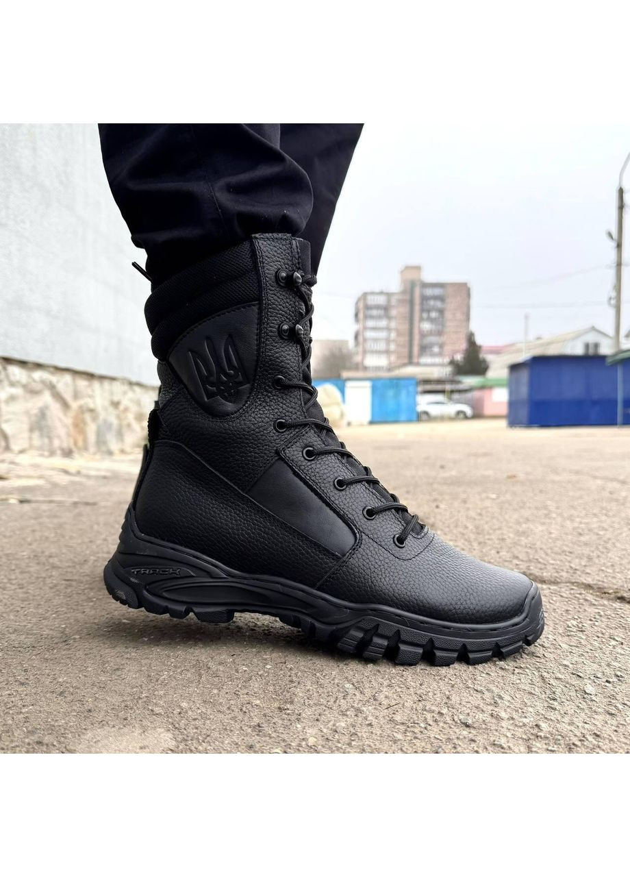 Кожаные Летние Берцы Женские Ботинки Тактические. 36-49р Черные. Гидрофобная натуральная кожа! DSLF-2154 36 No Brand (349512857)