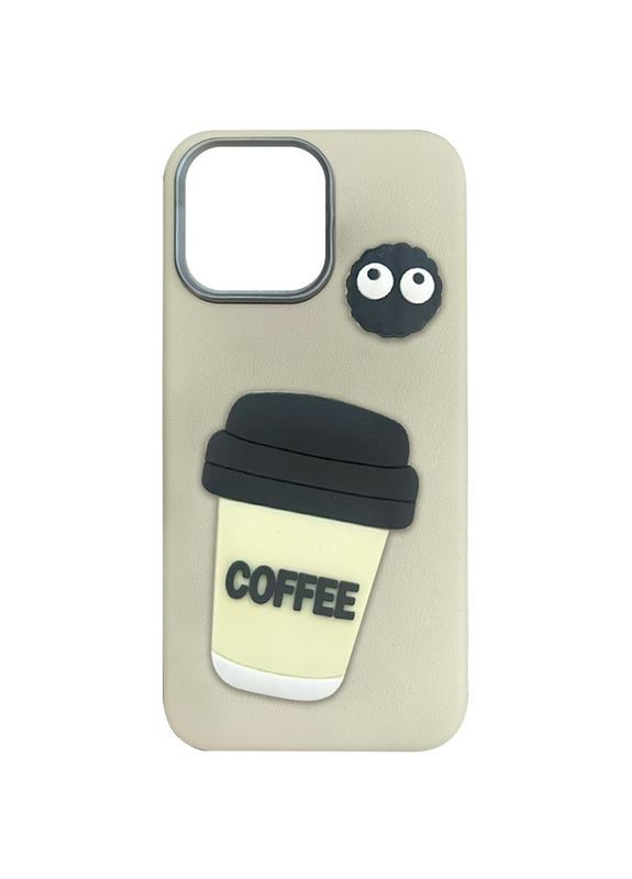 Чохол TPU Leather Toys для iPhone 16 Pro (6.3") Coffee / Sand No Brand (335008470)