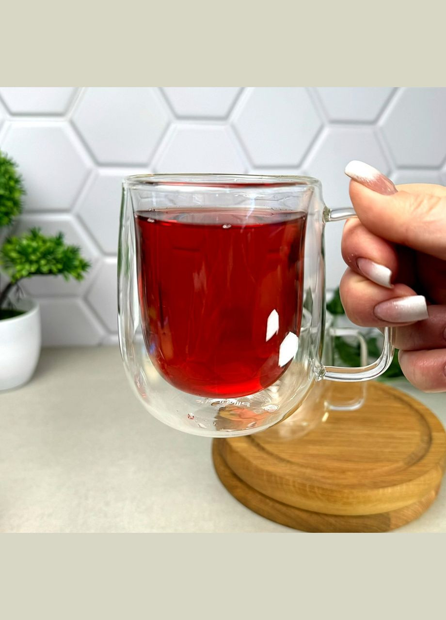 Набор кружек с двойными стенками 250 мл 2 шт Kamille (303211084)