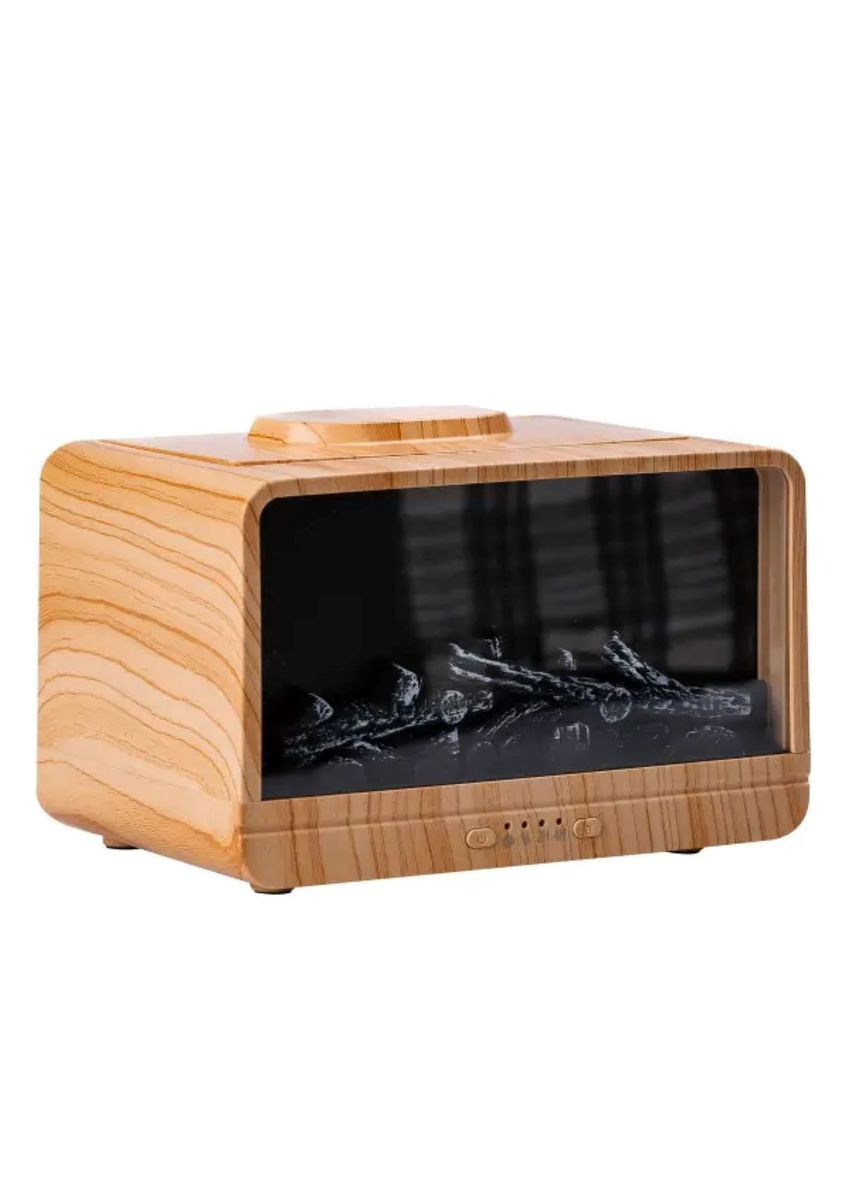 Увлажнитель воздуха Камин 300 мл Коричневый HPLN001BR Happy Life (365746922)