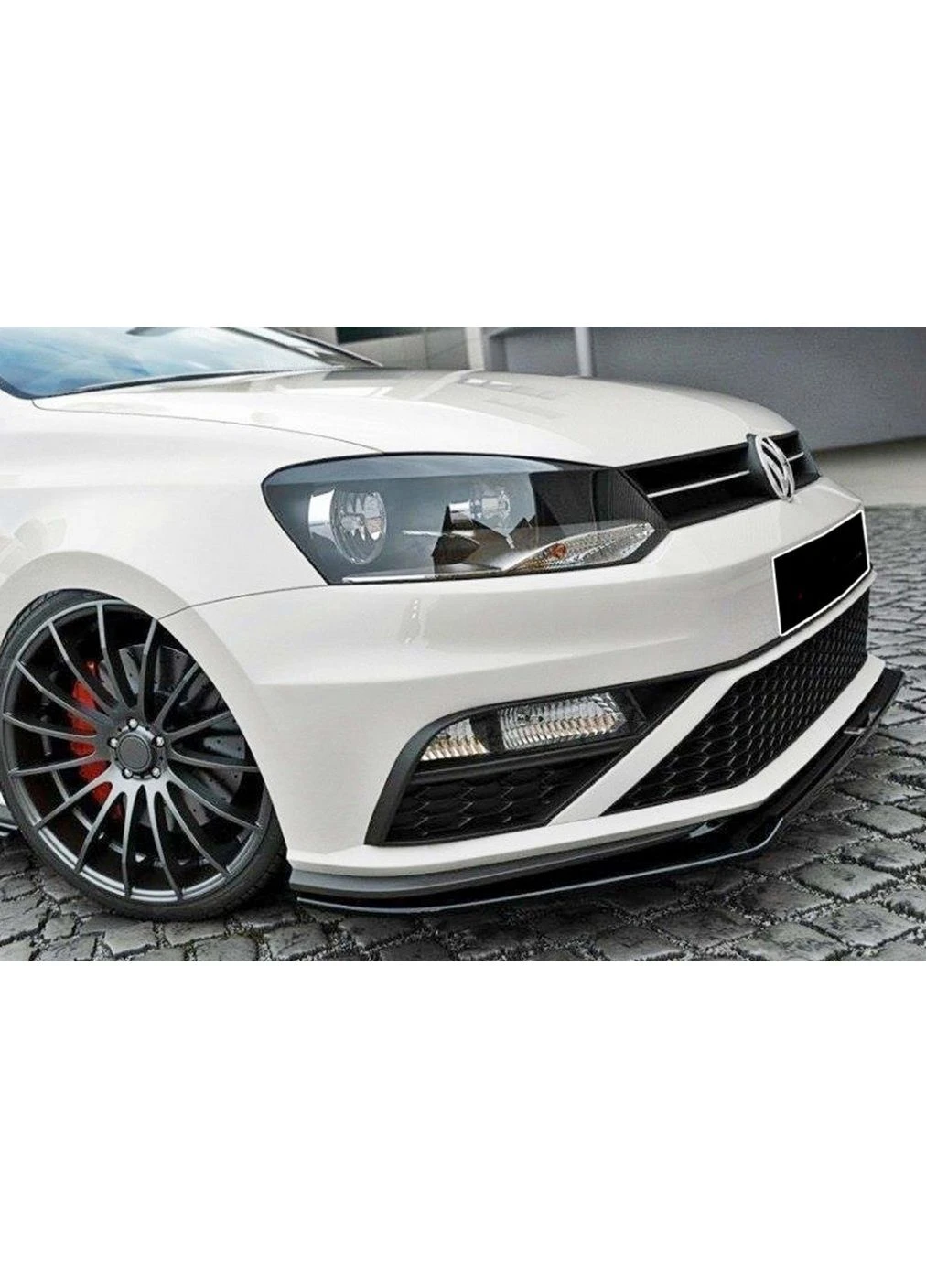 Передня Lip накладка DPT (для GTI, 2014-2017, чорний глянець) для Polo рр Volkswagen (392163349)