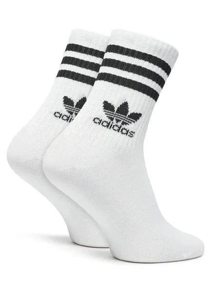 Білі шкарпетки adidas бавовна сірий чорний (402451227)