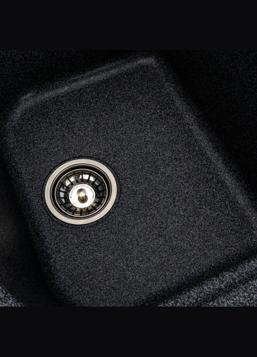 Гранітна мийка для кухні 7950 Equatoria матовий Графіт Platinum (342071597)