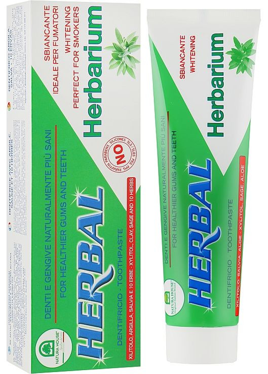 Зубна паста з зеленою глиною, шавлією і лікарськими травами Toothpaste 100ml (137263-27141) Natura House (368628668)