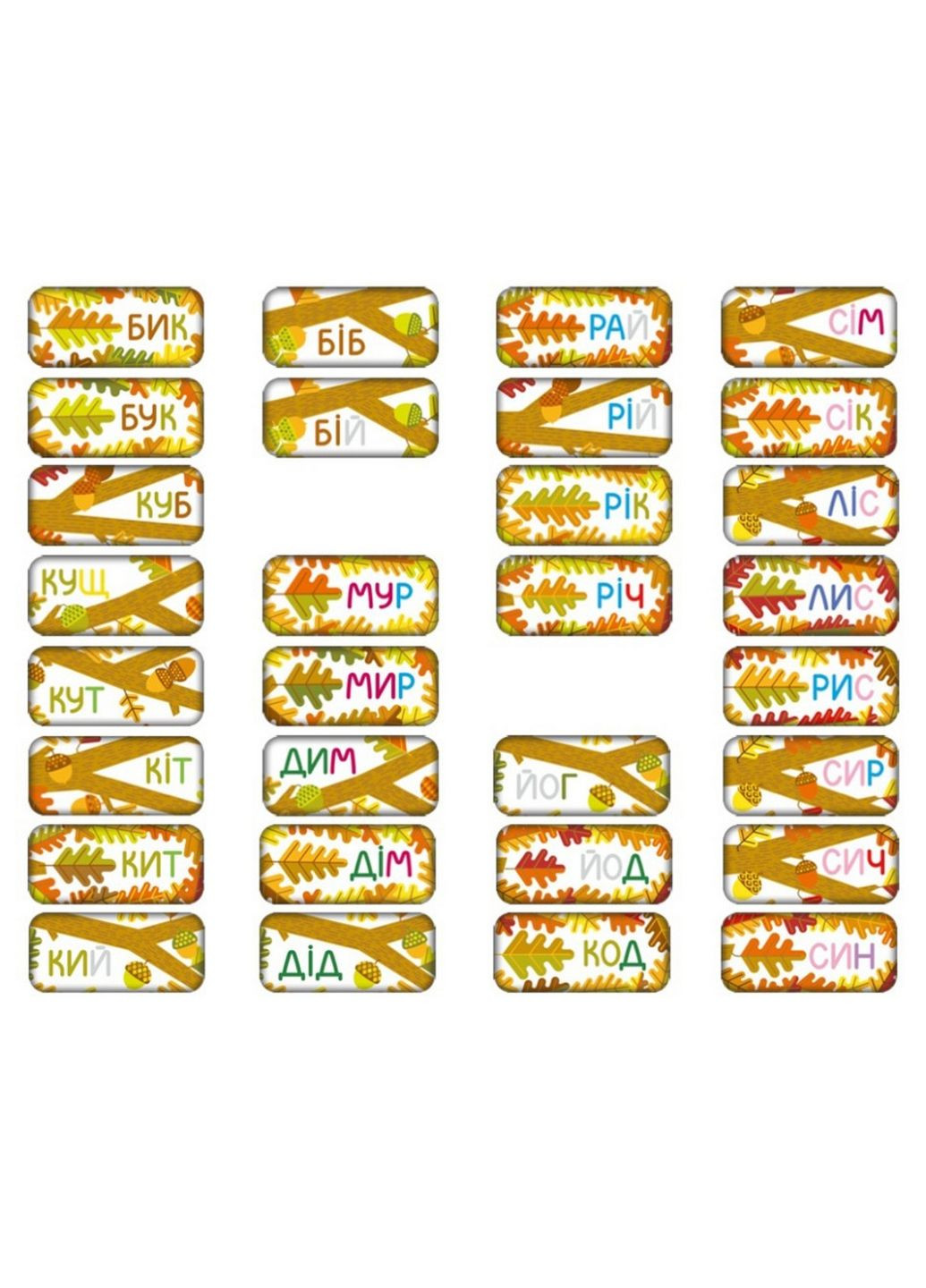 Навчальна настільна гра Дуб Дерево слів, 105 карт 7х15х15 см Мальви (289363199)