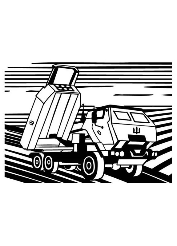 Картина-трафарет для розфарбовування піском А4 "М142 HIMARS" Т-а4190 Bambi (366246014)