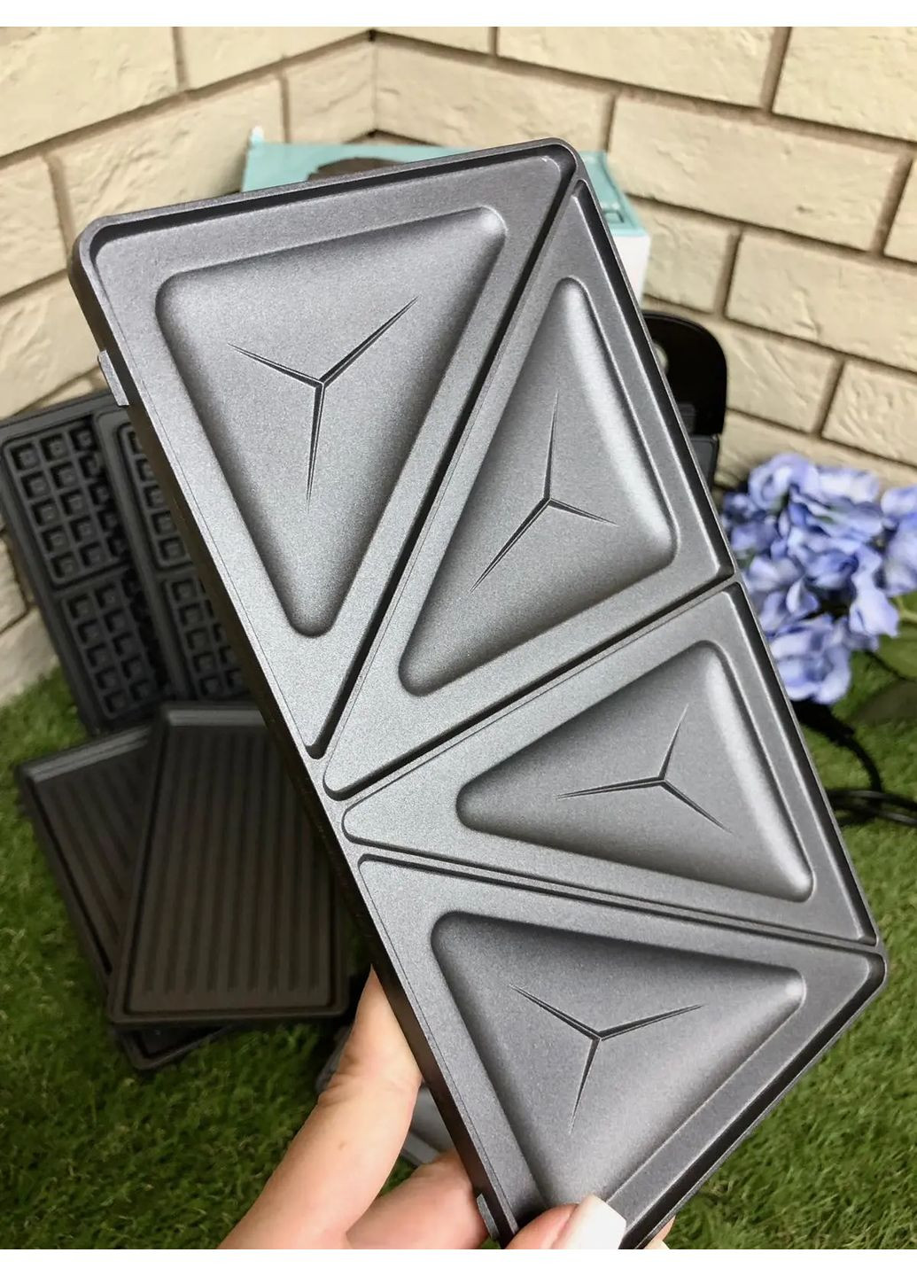 Вафельниця-сендвічниця 4в1 Domotec SI-234B 1200w Digital (363831893)