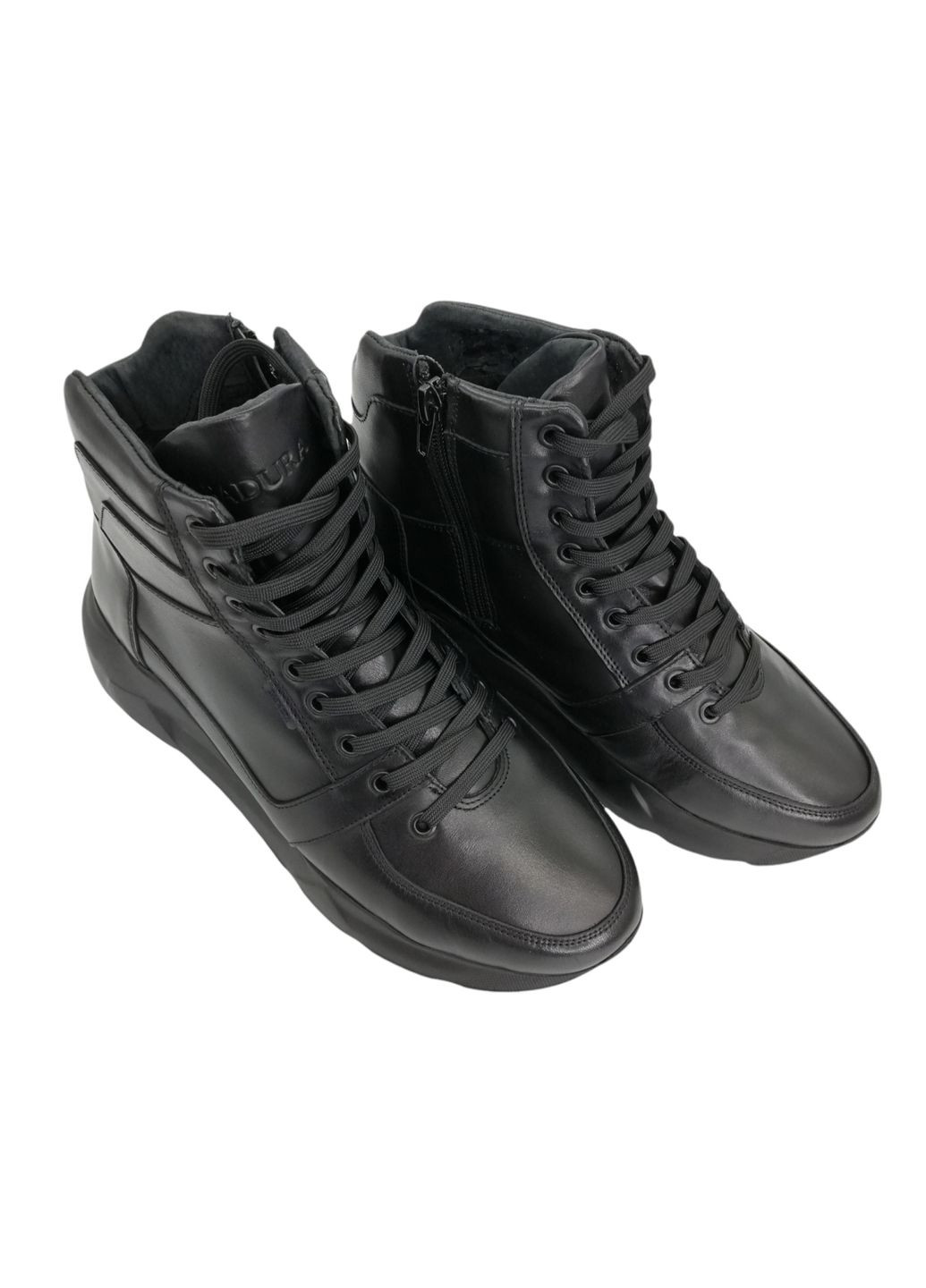 Черные осенние ботинки (р) кожа 0-2-2-4820 Badura