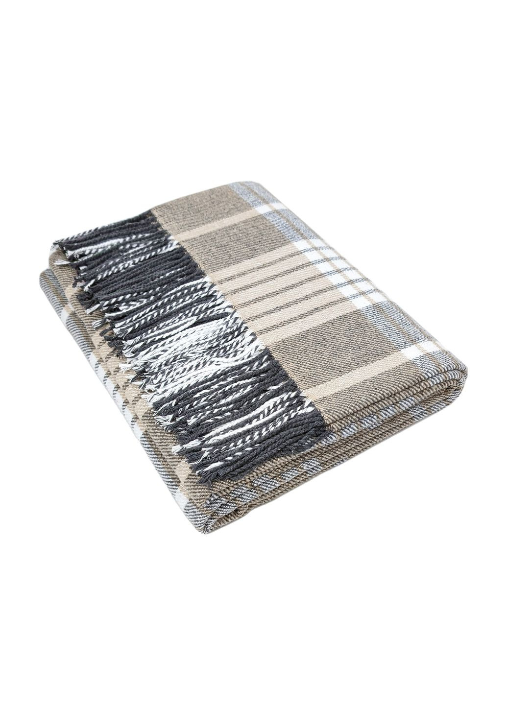 Плед хлопковый HORACE бежевый (A-025289) Love You (324834705)