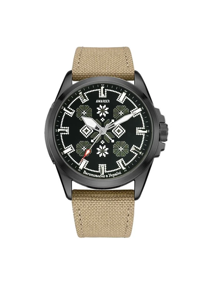Embroidery Black-Army Green Khaki Battery 10ATM Awarder (341823035)