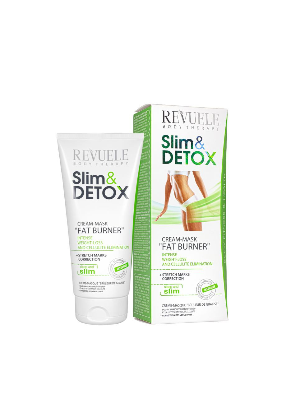 Крем маска для спалювання жиру Slim & Detom Mask Fat Burner 200 мл REVUELE (338426429)