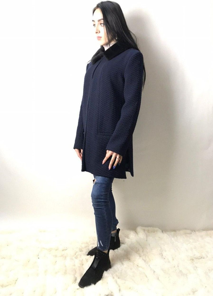 Темно-синє демісезонне Пальто CHNH16 Темно-синій Naf Naf