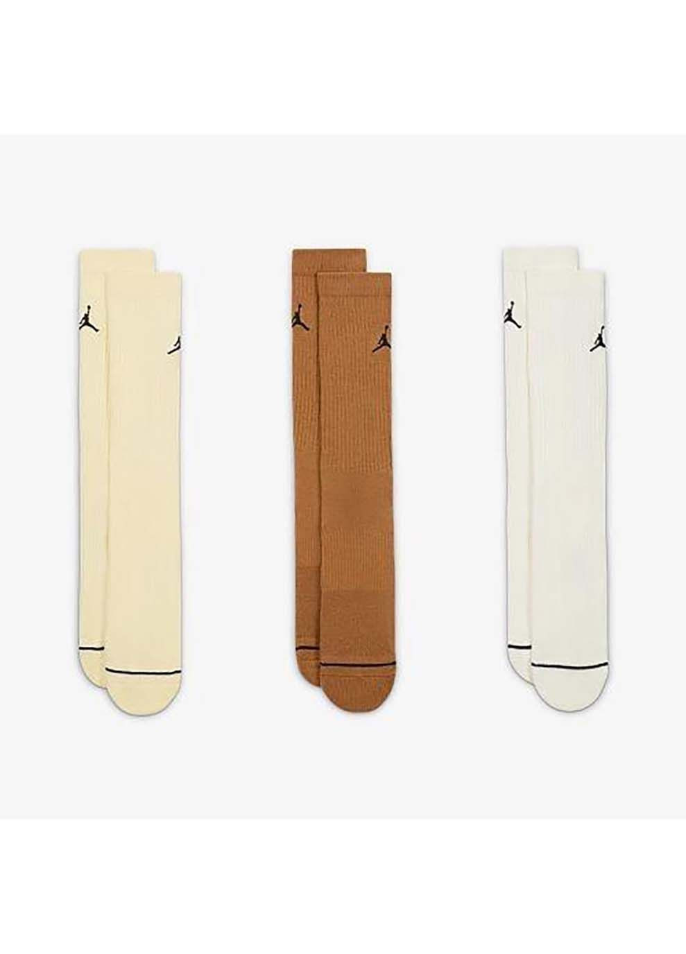 Комбинированные носки u j ed cush poly crew 3pr 144 разноцветный Jordan однотонные (302291248)