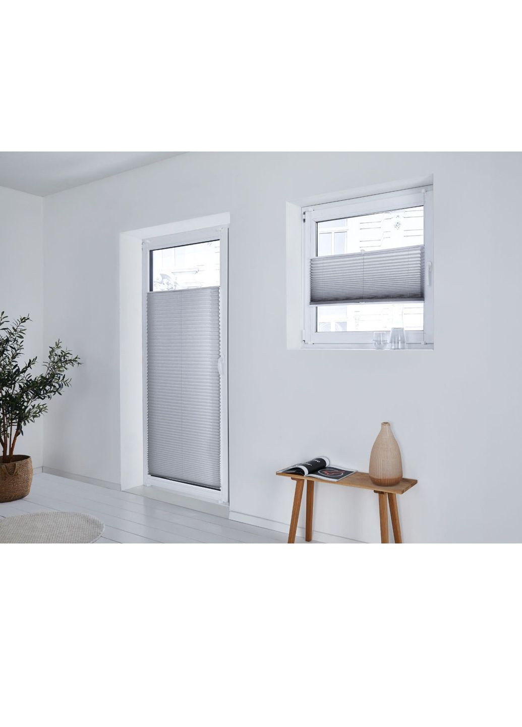 Штора-плісе, для дверей та вікон від підлоги до стелі Livarno home (284278911)