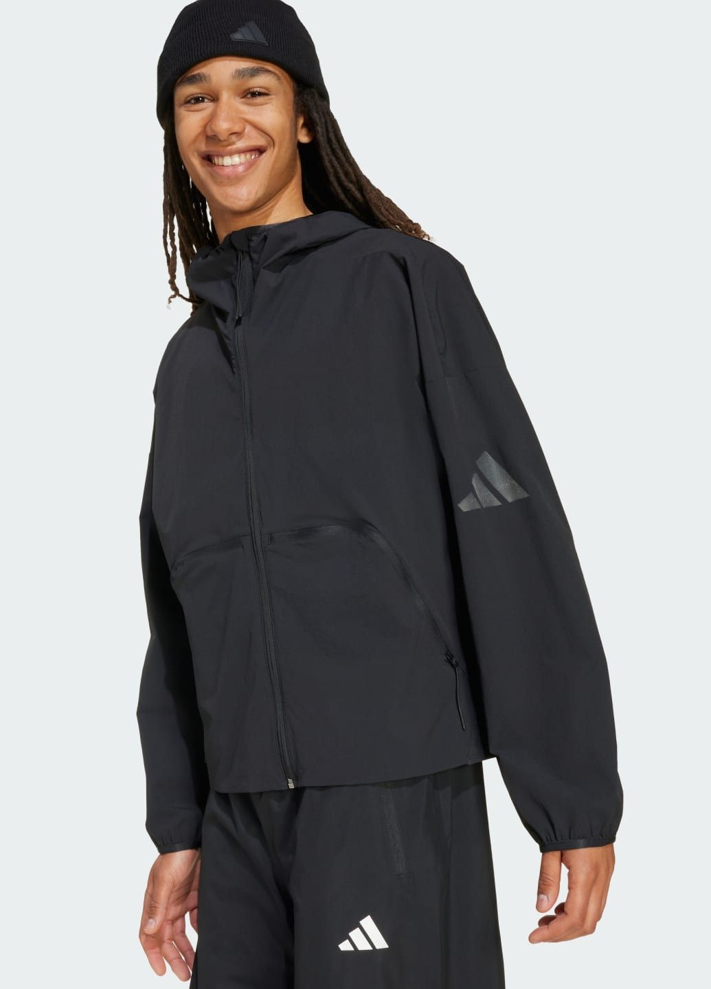 Черная демисезонная ветровка myshelter adidas