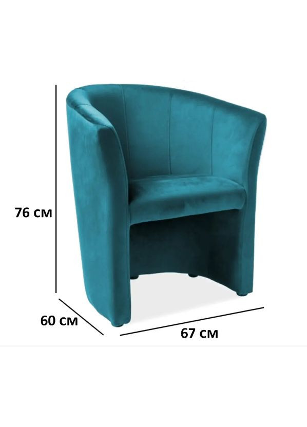 Крісло TM-1 Velvet Бірюзовий TM1V85 Signal (372178029)