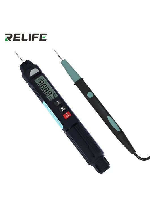 Мультиметр ручка DT02 / АВТО режим / True RMS / дисплей / ліхтарик / компактний Relife (276536337)