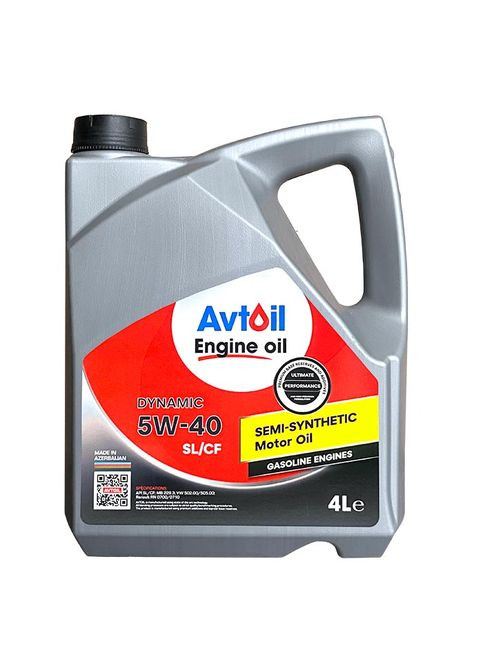 Автомобільна моторна олива Engine oil DYNAMIC 5W40 4л Avtoil (365966287)