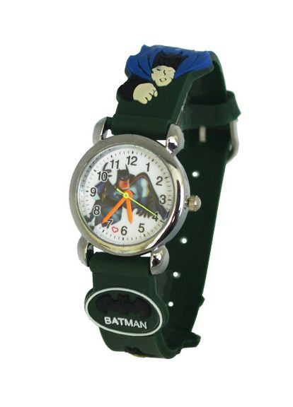 Часы детские для мальчика Бетмен зеленый NEWDAY (362413647)