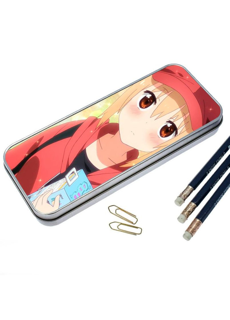 Органайзер для канцелярського приладдя металевий, кейс для дрібниць Аніме Дволика сестричка Умару #009 7*18 см Silver No Brand (309152384)