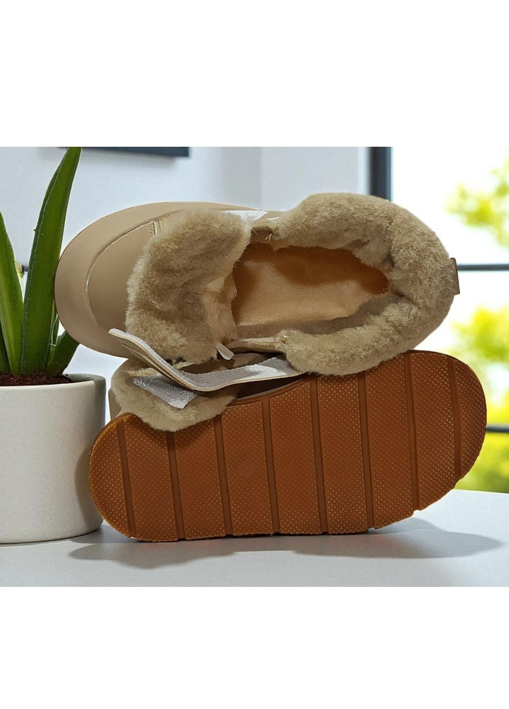 Бежевые зимние ботинки зимние для девочки арт., бежевый Tom.M