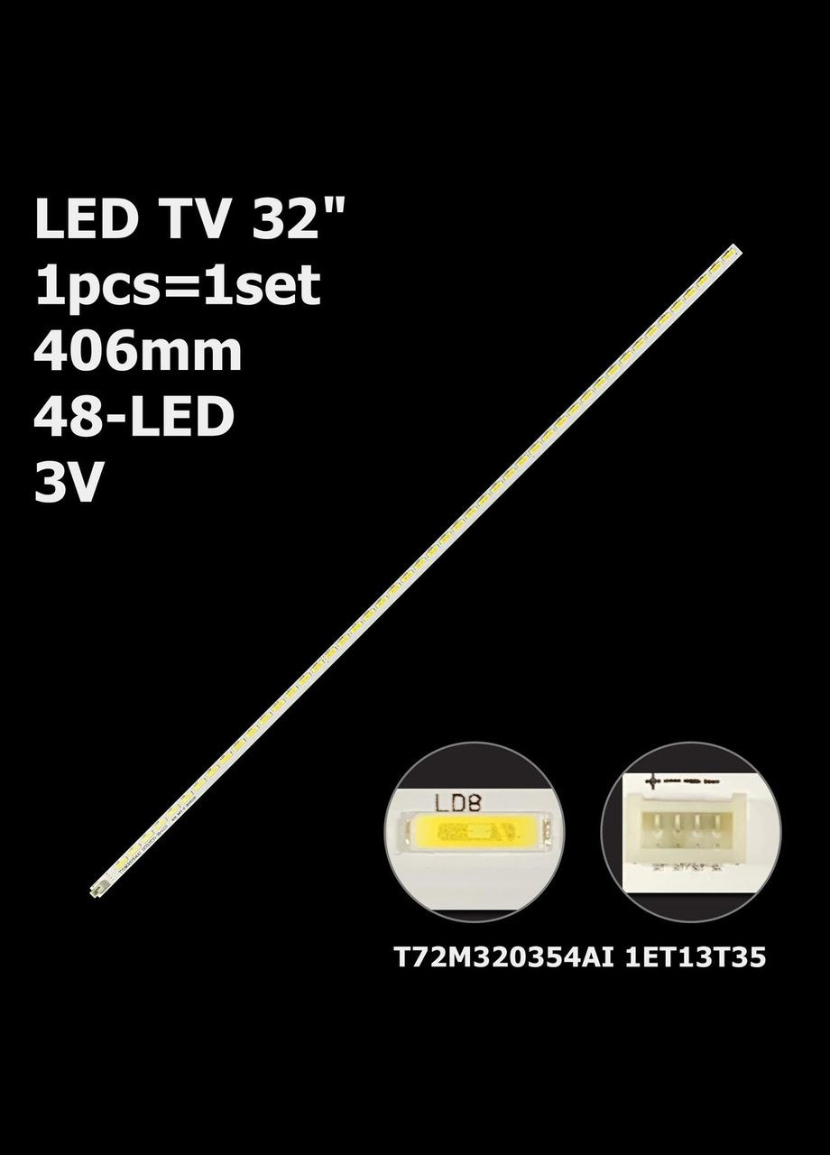 LED підсвітка 32" Mystery MTV-3212W 32T3500 1 планка OEM (298875782)