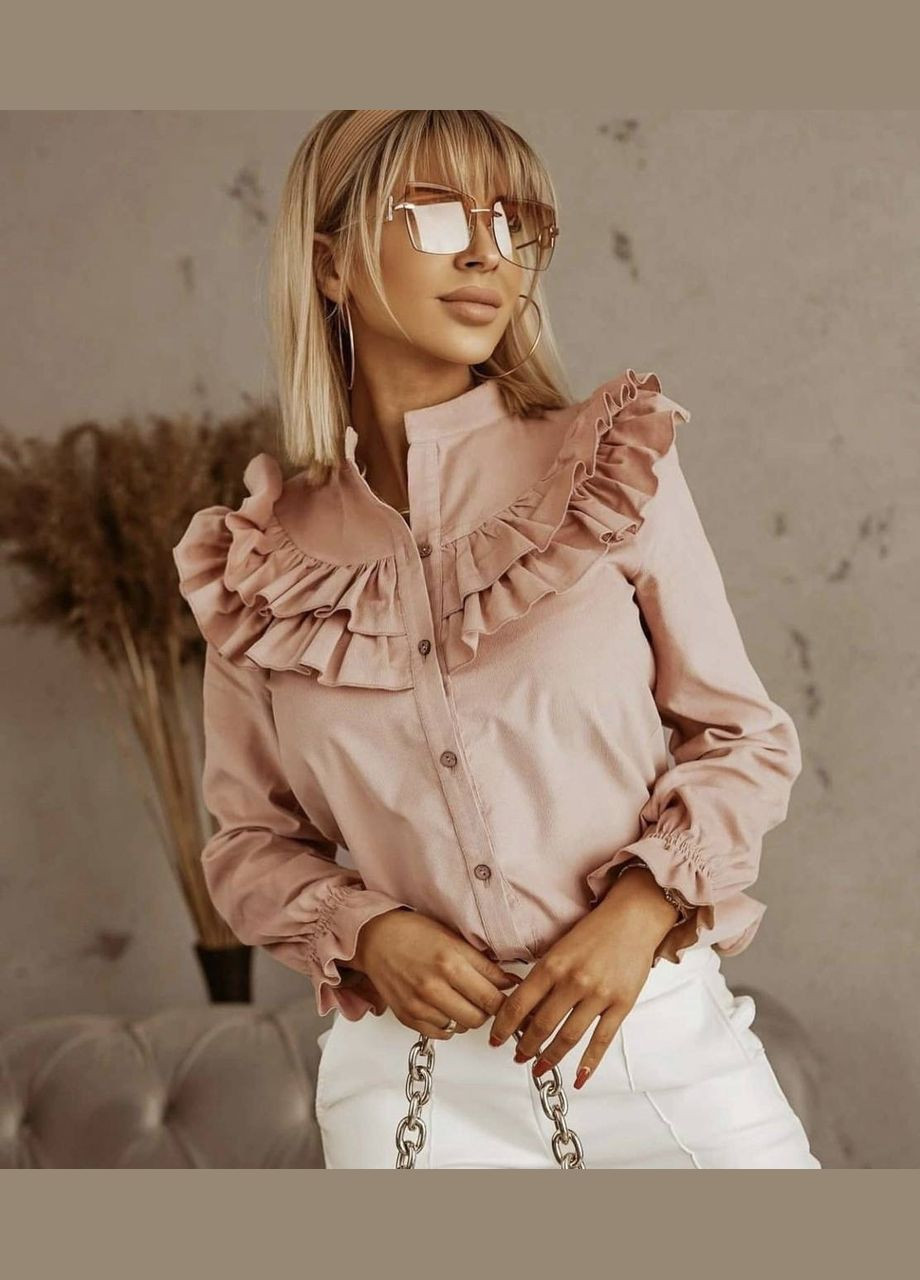 Бежева блузка жіноча стильна Milani