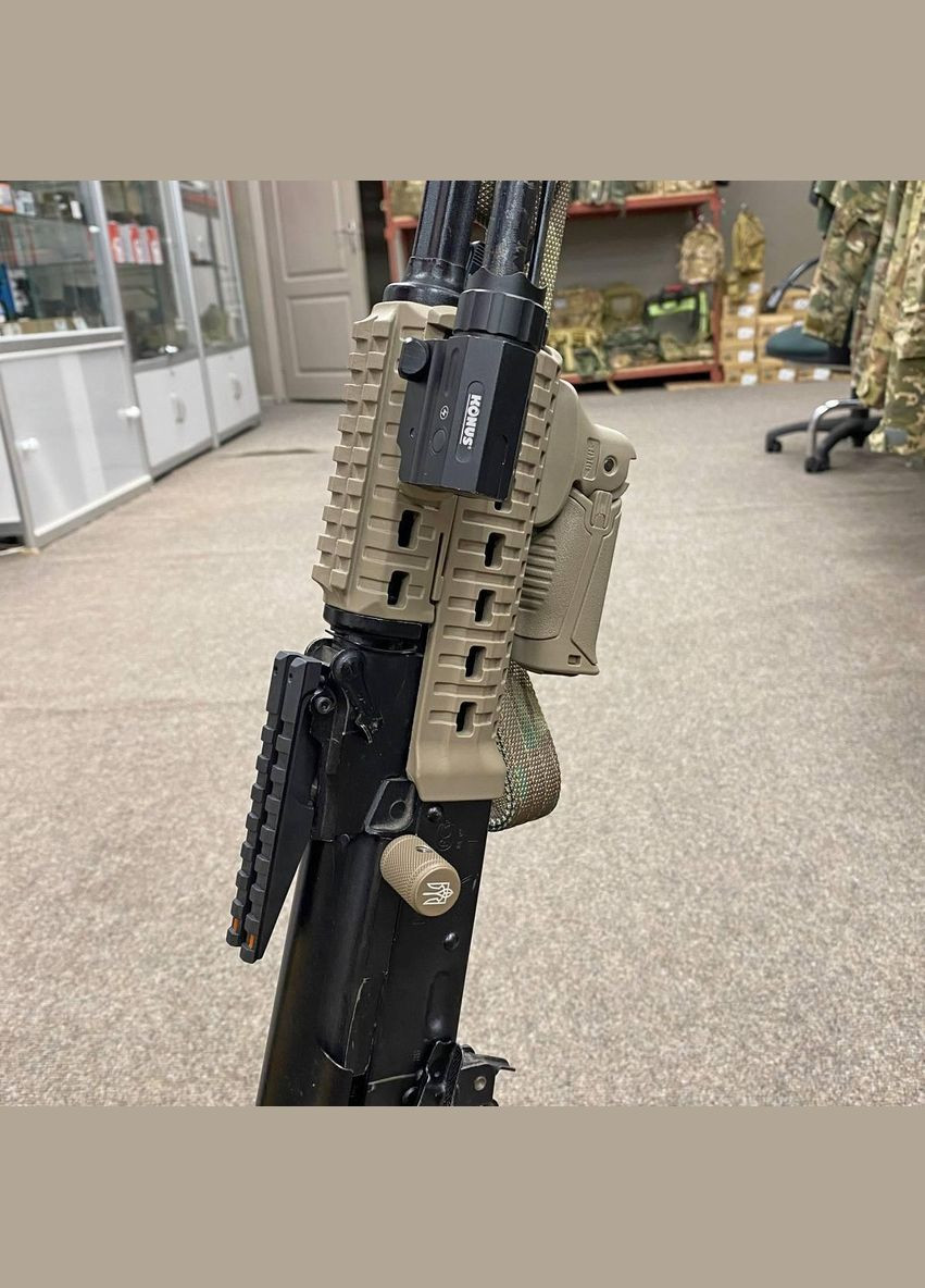 Планка Picatinny для АК, на целик, 8 слотов, длина 100 мм, световоды, планка Пикатинни на АК No Brand (362601775)