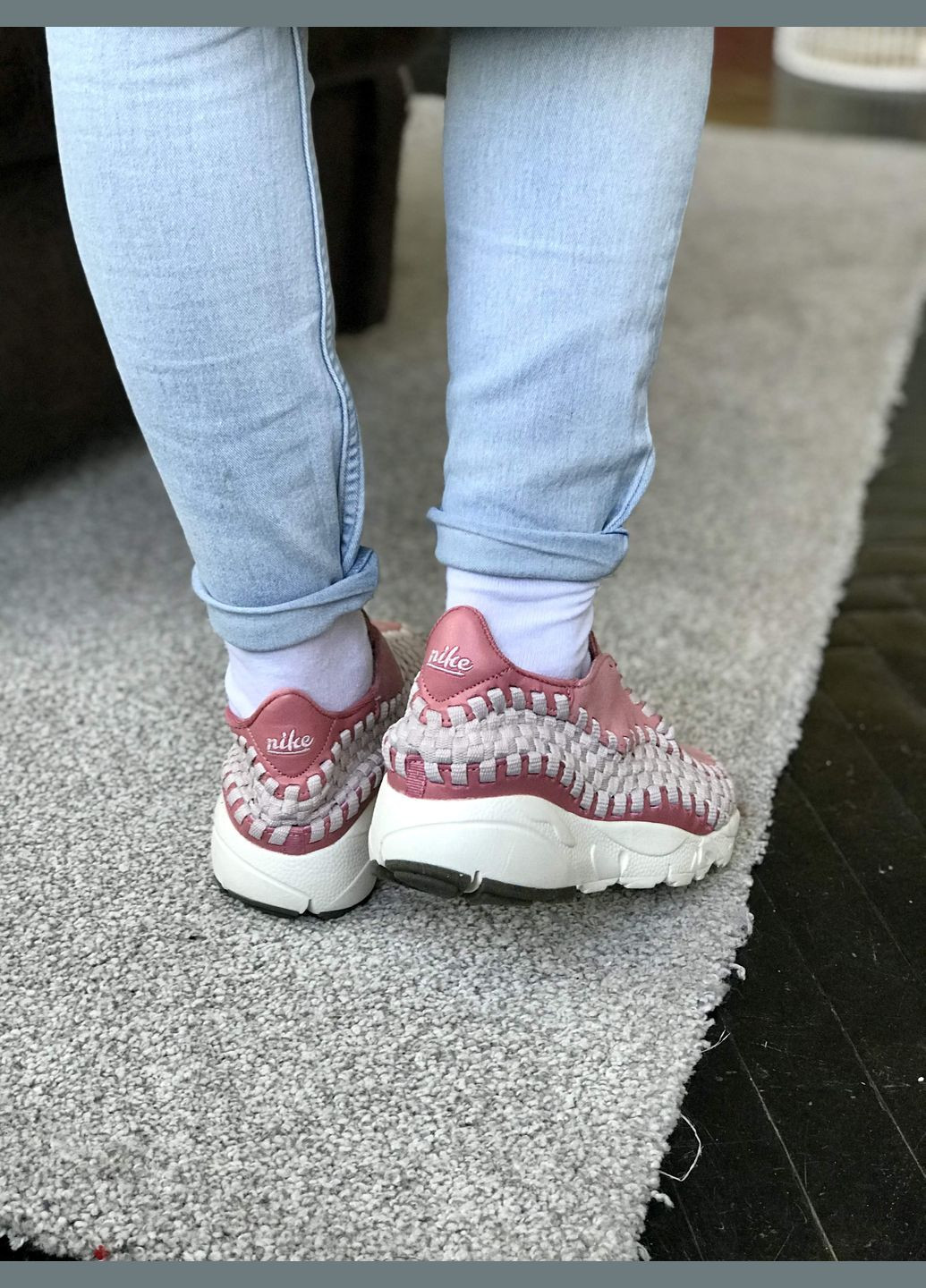 Кросівки жіночі Nike Footscape Woven pink | Найк футскейп рожеві No Brand рожеві демісезони (307397754)