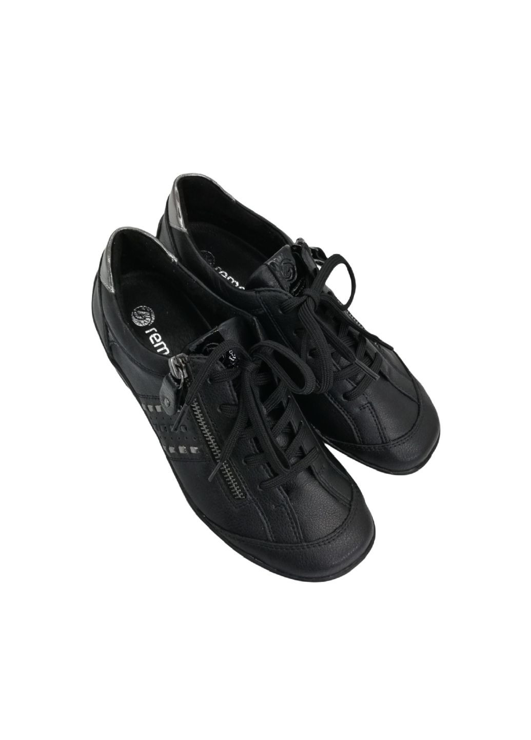 Черные всесезонные кроссовки (р) кожа 0-1-1-r-3404-01 Remonte