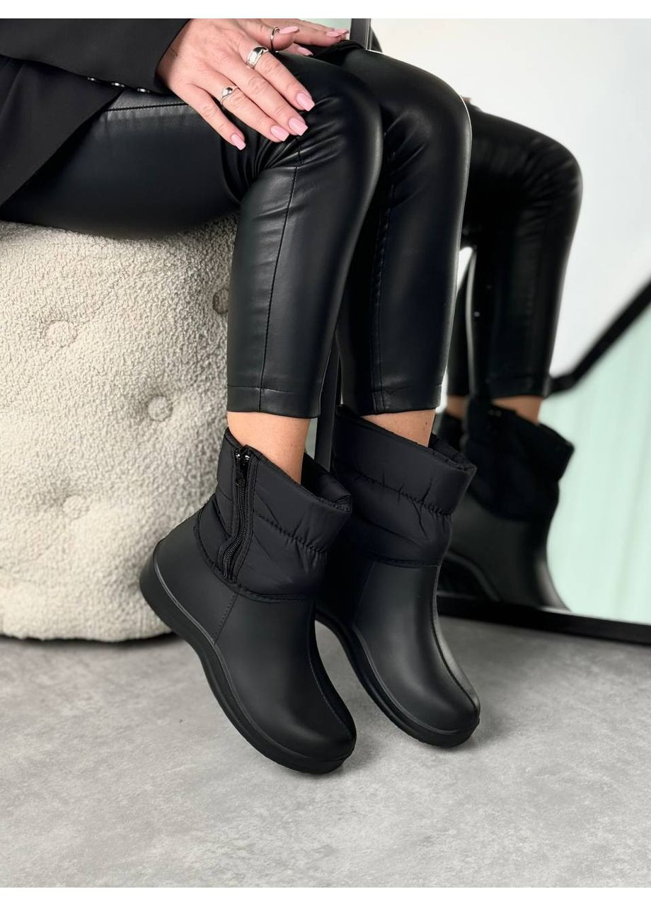 Черные сапоги для непогоды No Brand