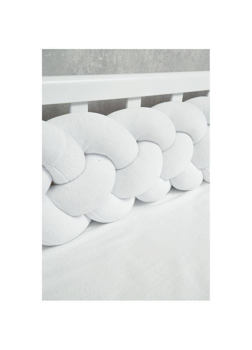 Бампер-косичка, 4-х прядная, 240 см, белый () Twins 2020-K4-240-01 (362003771)